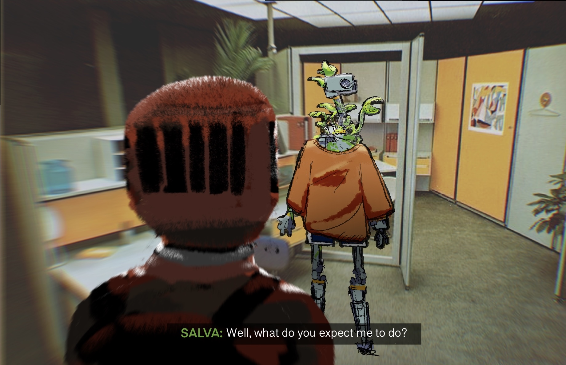 Cinematic character concept art